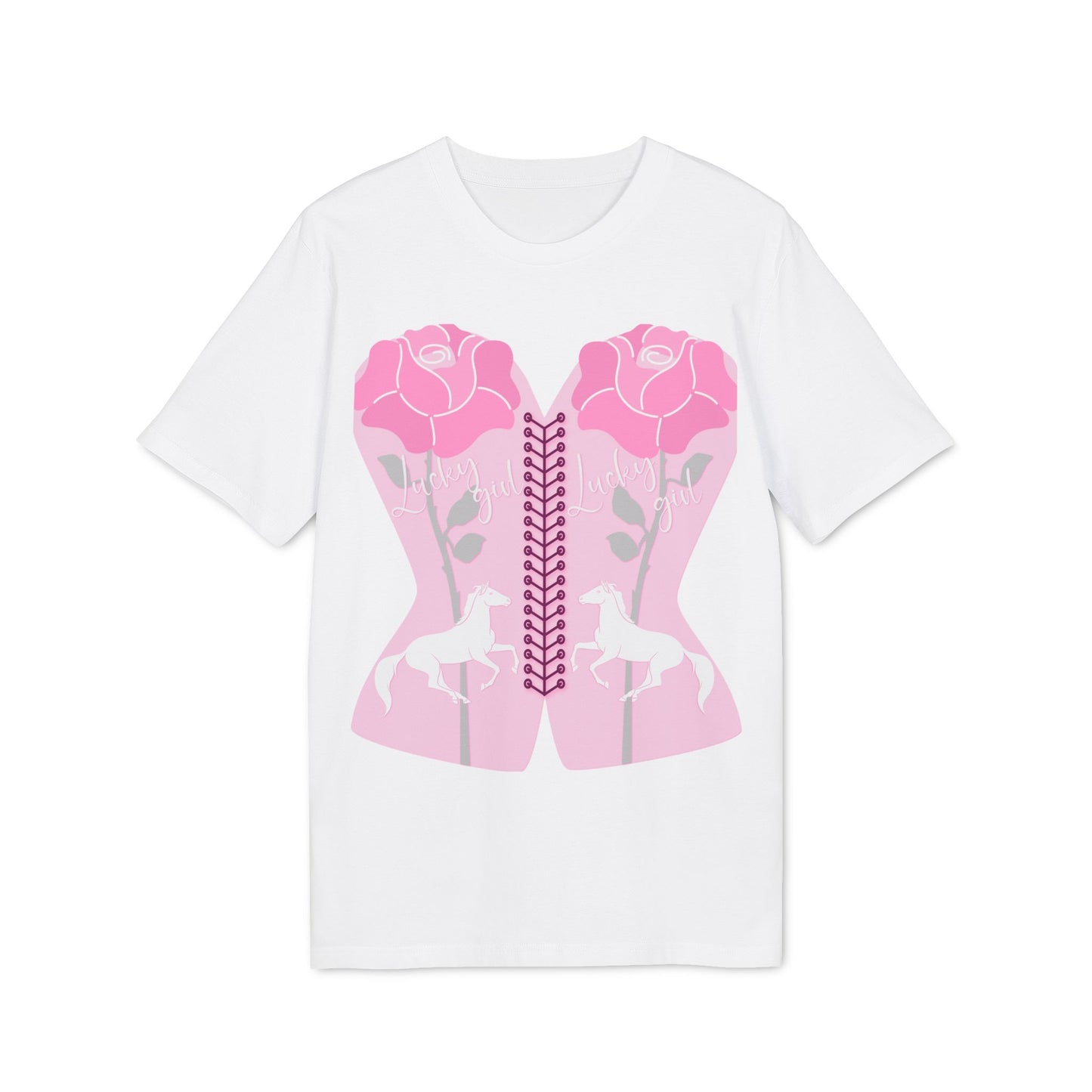 “Lucky Girl” Blooming Roses T-Shirt by TwoSiS