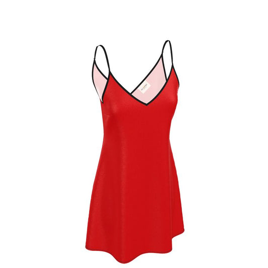 J’adore Rouge Midi Silk Slip