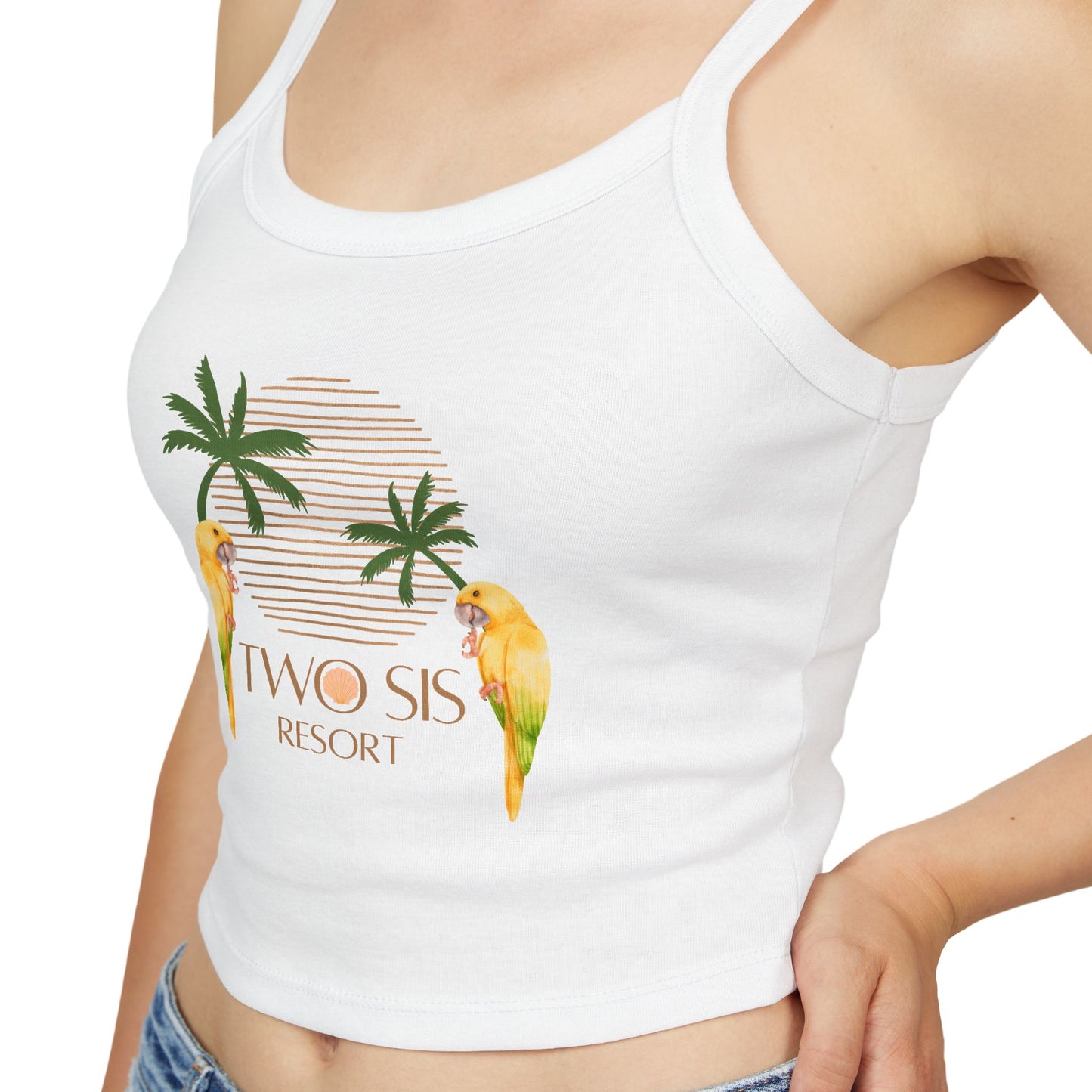 TWO SIS Resort Tank — Parrot Sunset Edition