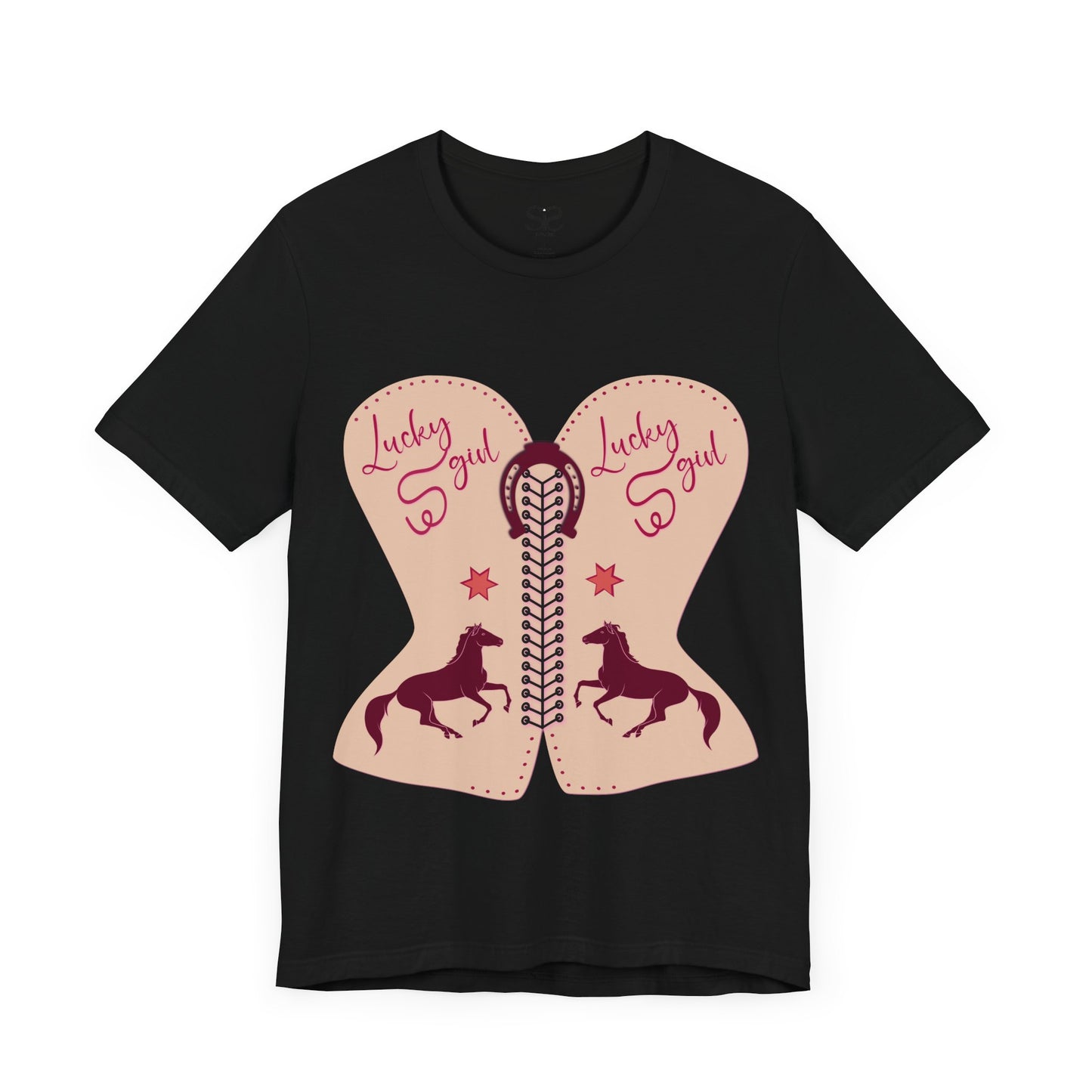 “Lucky Girl”  Horse T-Shirt by TwoSiS