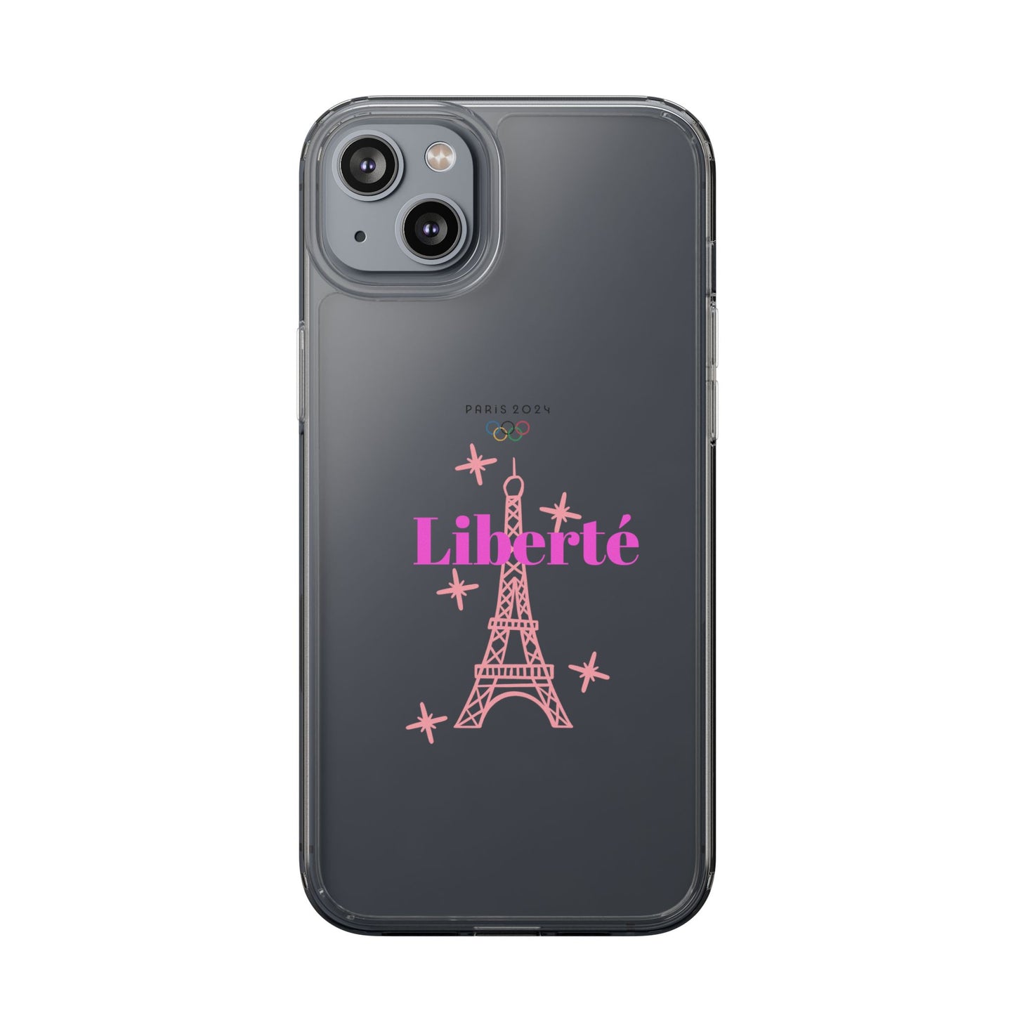 “LIBERTE” Clear Phone Case by TwoSiS