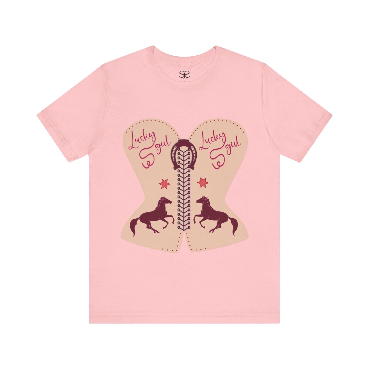 “Lucky Girl”  Horse T-Shirt by TwoSiS