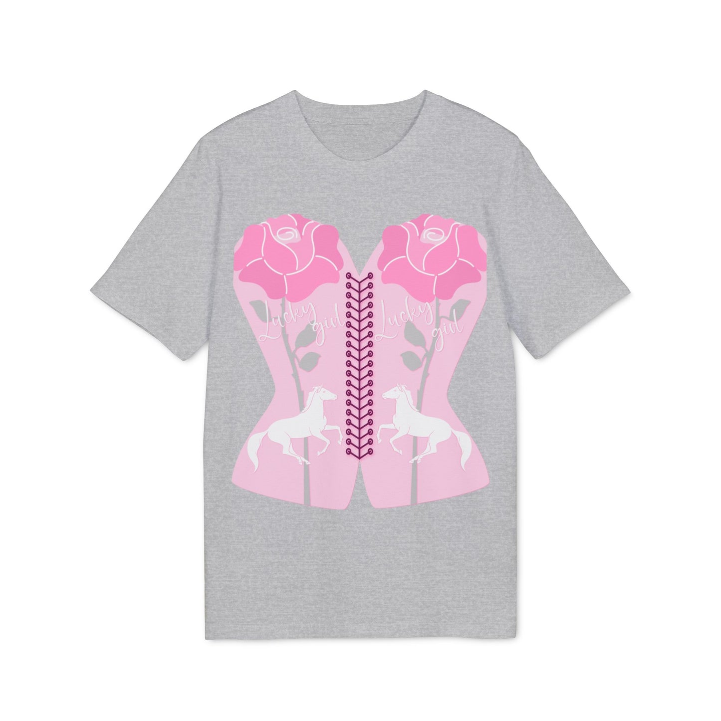 “Lucky Girl” Blooming Roses T-Shirt by TwoSiS