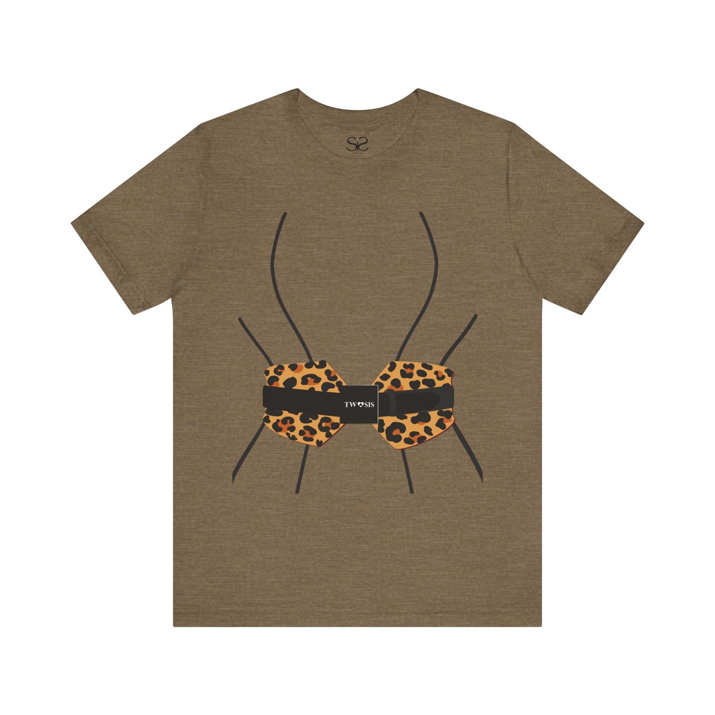 TwoSiS Leopard-print Belt-style Corset T-Shirt