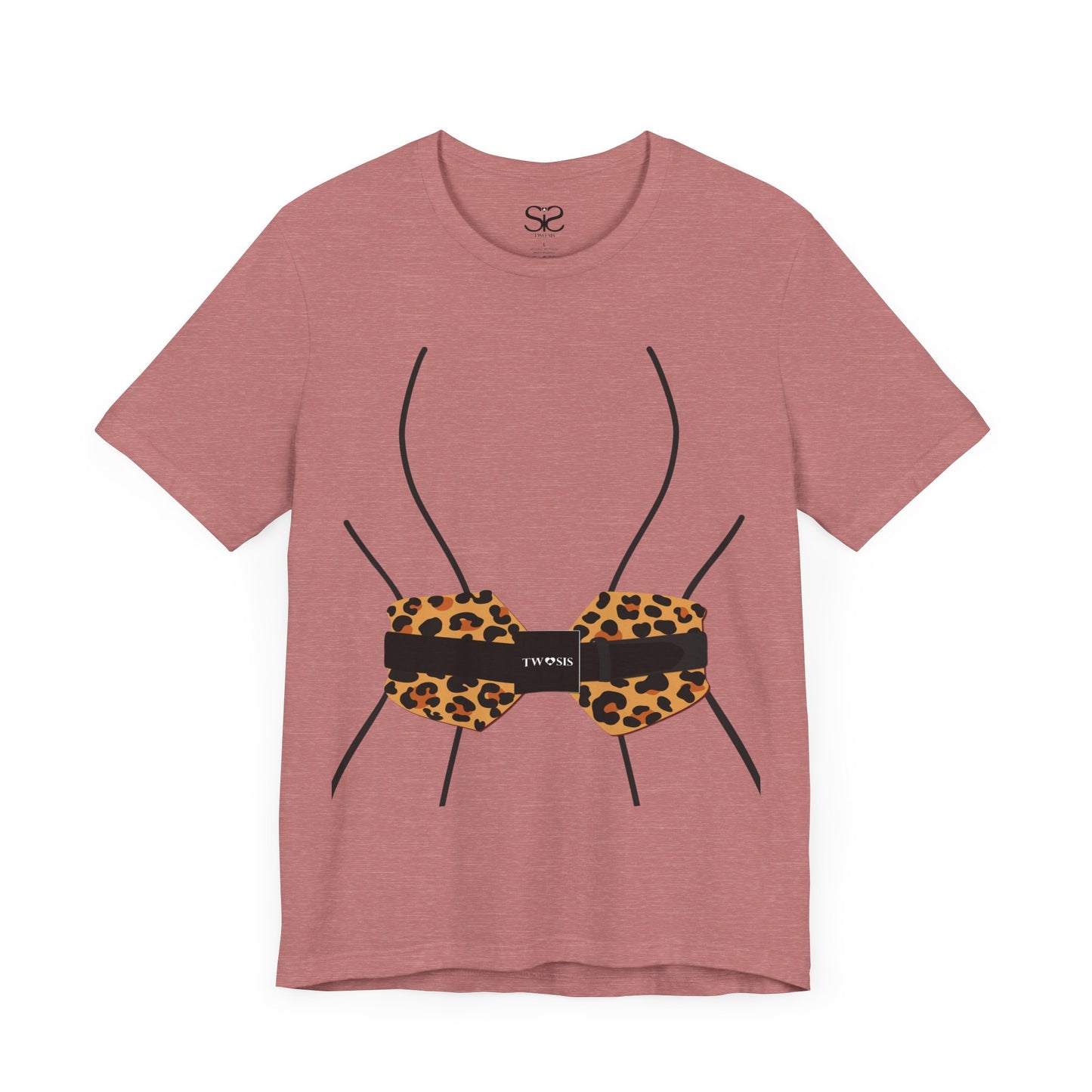 TwoSiS Leopard-print Belt-style Corset T-Shirt