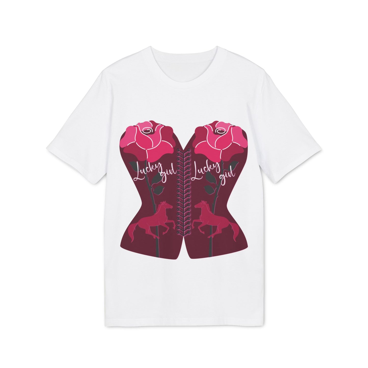 “Lucky Girl” Blooming Roses T-Shirt by TwoSiS