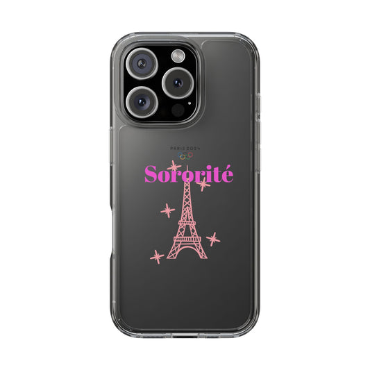 “SORORITÉ” Clear Phone Case by TwoSiS