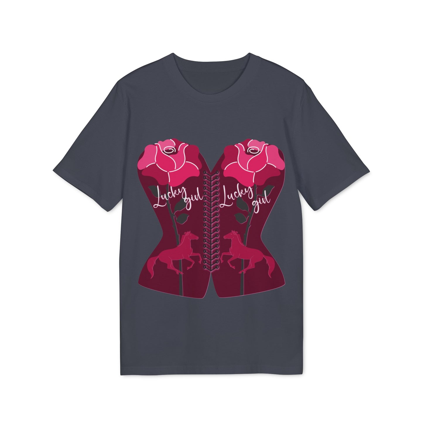 “Lucky Girl” Blooming Roses T-Shirt by TwoSiS