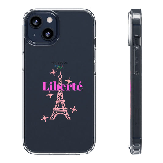 “LIBERTE” Clear Phone Case by TwoSiS