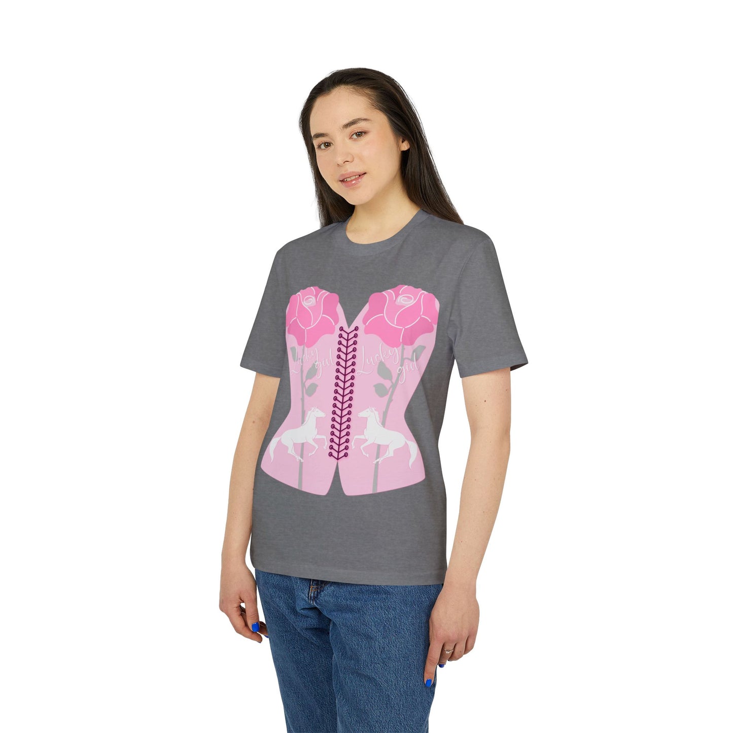 “Lucky Girl” Blooming Roses T-Shirt by TwoSiS