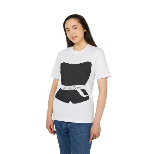 “Lost in Her Blossom” elegant black design T-Shirt by TwoSiS