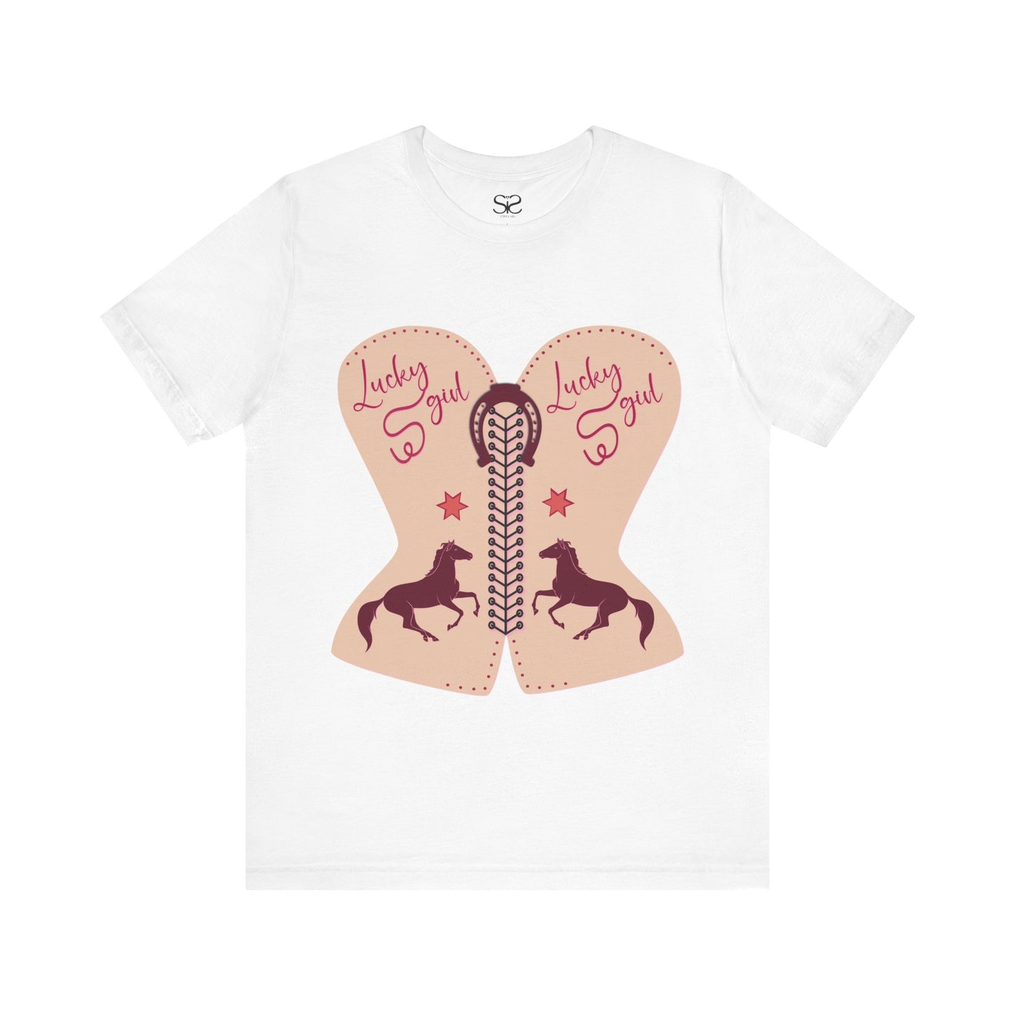 “Lucky Girl”  Horse T-Shirt by TwoSiS